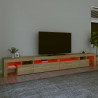 Mueble de TV con luces LED color roble Sonoma 290x36.5x40 cm 5