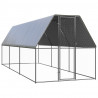 Jaula gallinero de exterior de acero galvanizado 2x6x2 m 1