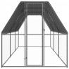 Galinheiro de exterior 2x6x2 m aço galvanizado 2