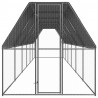 Jaula gallinero de exterior de acero galvanizado 2x12x2 m 2