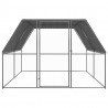 Jaula gallinero de exterior de acero galvanizado 3x4x2 m 2