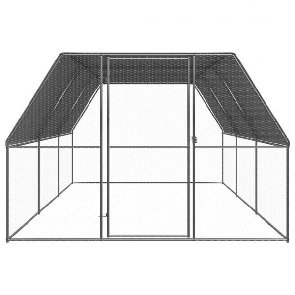 Jaula gallinero de exterior de acero galvanizado 3x6x2 m M 2