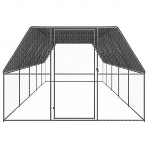Jaula gallinero de exterior de acero galvanizado 3x10x2 m H