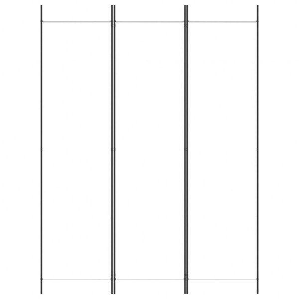 Biombo divisor de 3 paneles de tela blanco 150x200 cm M 3