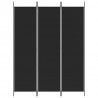 Biombo/divisória com 3 painéis 150x200 cm tecido preto 3