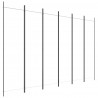 Biombo com 6 painéis 300x200 cm tecido branco 3