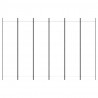 Biombo divisor de 6 paneles de tela blanco 300x200 cm 4
