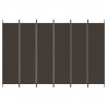 Divisória/biombo com 6 painéis 300x200 cm tecido castanho 3