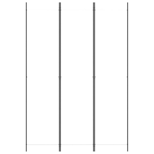 Biombo com 3 painéis 150x220 cm tecido branco M 3