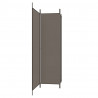 Biombo/divisória com 3 painéis 150x220 cm tecido antracite 4