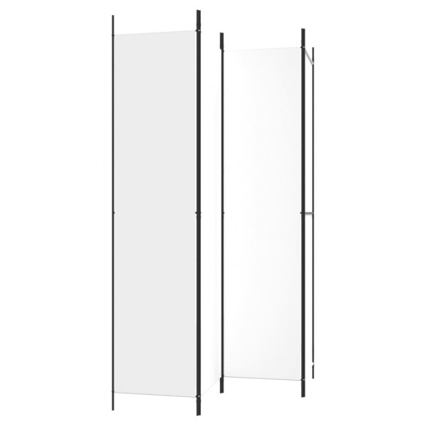 Divisória/biombo com 4 painéis 200x220 cm tecido branco M 5