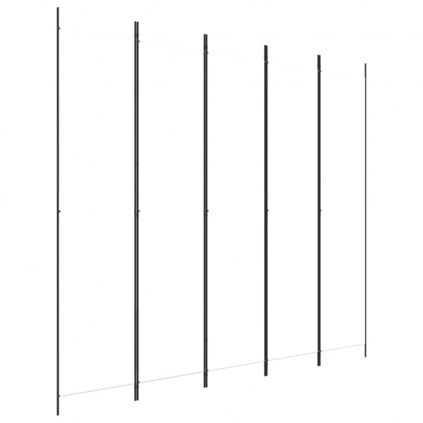Divisória/biombo com 5 painéis 250x220 cm tecido branco M 2