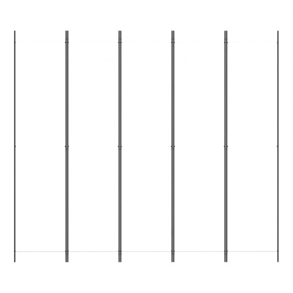 Divisória/biombo com 5 painéis 250x220 cm tecido branco M 3
