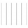 Biombo divisor de 5 paneles de tela blanco 250x220 cm 3