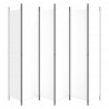 Biombo divisor de 6 paneles de tela blanco 300x220 cm 4