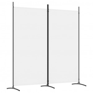 Divisória de quarto com 2 painéis 175x180 cm tecido branco H