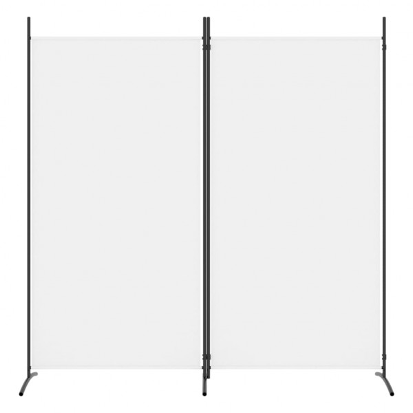 Divisória de quarto com 2 painéis 175x180 cm tecido branco M 3