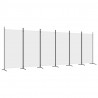 Divisória/biombo com 6 painéis 520x180 cm tecido branco 2