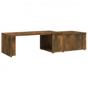 Mesa de centro madera contrachapada roble ahumado 150x50x35 cm H