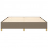 Estructura de cama de tela gris taupe 160x200 cm 5