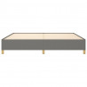 Estructura de cama tela gris oscuro 200x200 cm 5