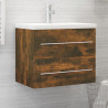Mueble lavabo madera contrachapada roble ahumado 60x38.5x48 cm 1