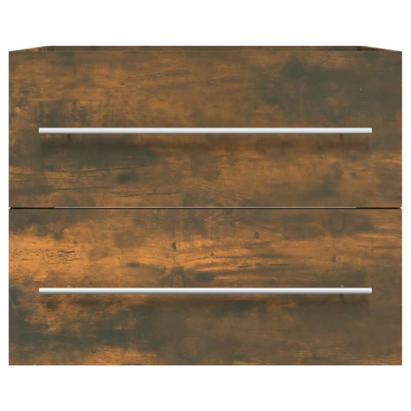 Mueble lavabo madera contrachapada roble ahumado 60x38.5x48 cm M 3