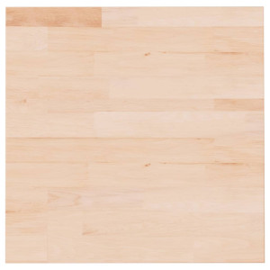 Tablero de mesa cuadrada madera roble sin tratar 50x50x1.5 cm H
