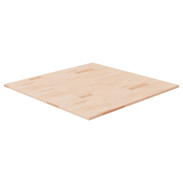 Tablero de mesa cuadrada madera de roble sin tratar 80x80x1.5cm D