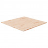 Tablero de mesa cuadrada madera de roble sin tratar 80x80x1.5cm 1