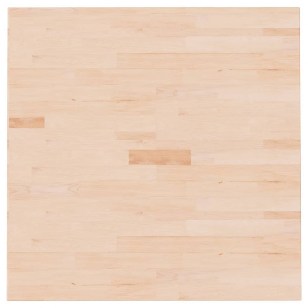 Tablero de mesa cuadrada madera de roble sin tratar 80x80x1.5cm M 2