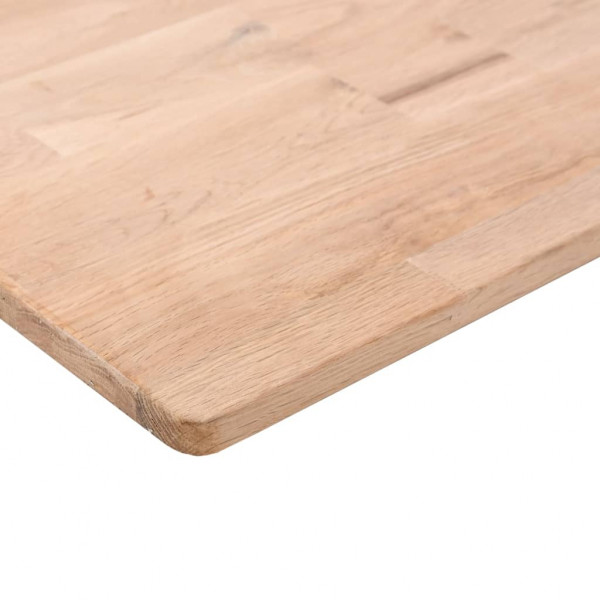 Tablero de mesa cuadrada madera de roble sin tratar 90x90x1.5cm M 3