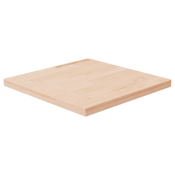 Tablero de mesa cuadrada madera de roble sin tratar 40x40x2.5cm D