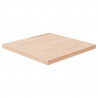 Tablero de mesa cuadrada madera de roble sin tratar 40x40x2.5cm 1