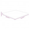 Tablero de mesa cuadrada madera de roble sin tratar 40x40x2.5cm 4