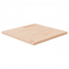 Tablero de mesa cuadrada madera roble sin tratar 50x50x2.5 cm 1