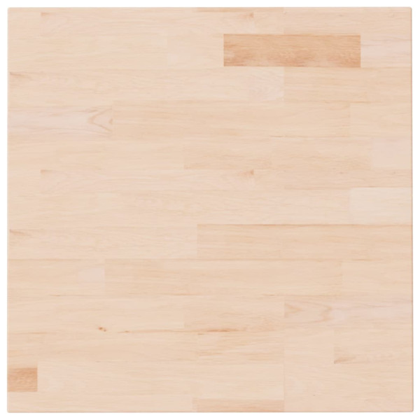 Tablero de mesa cuadrada madera roble sin tratar 50x50x2.5 cm M 2