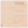 Tablero de mesa cuadrada madera roble sin tratar 50x50x2.5 cm 2