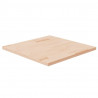Tablero de mesa cuadrada madera de roble sin tratar 60x60x2.5cm 1