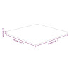 Tablero de mesa cuadrada madera de roble sin tratar 60x60x2.5cm 4