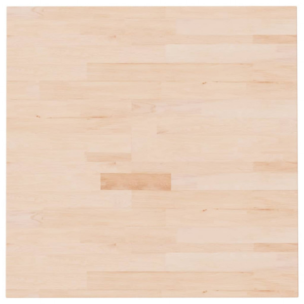 Tablero de mesa cuadrada madera de roble sin tratar 70x70x2.5cm M 2