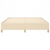 Estrutura de cama sem colchão 180x200 cm tecido cor creme 5