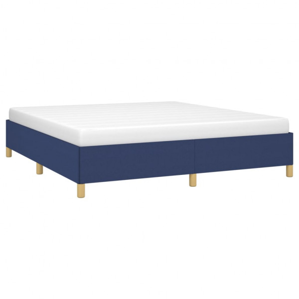 Estructura de cama tela azul 180x200 cm M 3