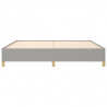 Estructura de cama gris claro tela 200x200 cm 5