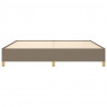 Cama sem colchão 200x200 cm tecido cinzento-acastanhado 5