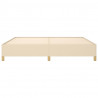 Estructura de cama de tela color crema 200x200 cm 5