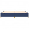 Estructura de cama de tela gris taupe azul 200x200 cm 5