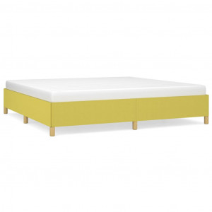 Estrutura de cama sem colchão 200x200 cm tecido verde H