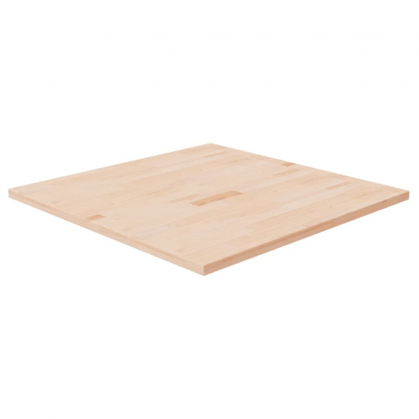 Tablero de mesa cuadrada madera de roble sin tratar 80x80x2.5cm D