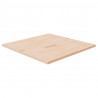 Tablero de mesa cuadrada madera de roble sin tratar 80x80x2.5cm 1